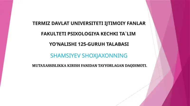Psixologiya