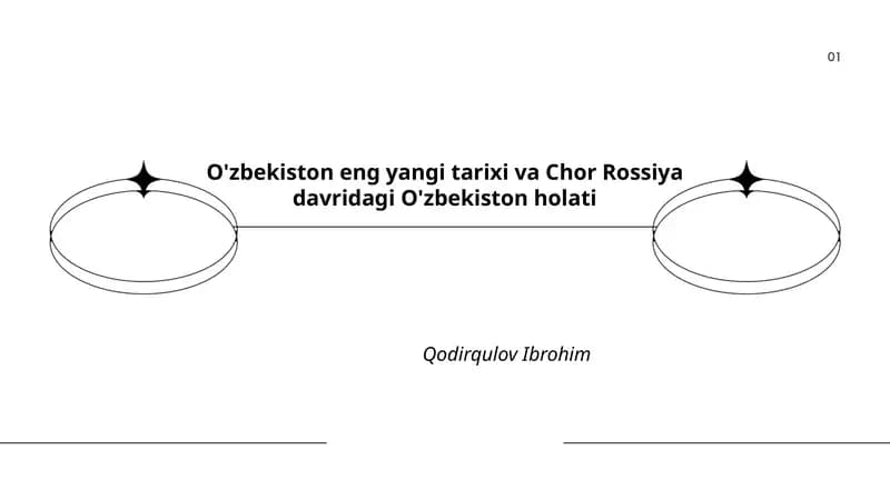 O'zbekiston eng yangi tarixi va Chor Rossiya davridagi O'zbekiston holati