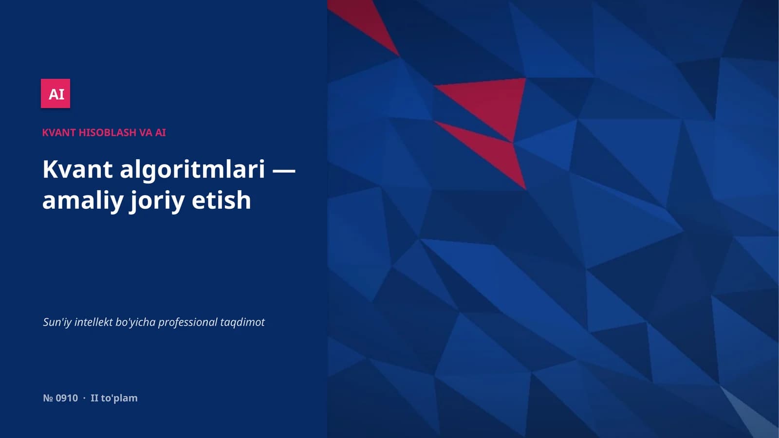AI KVANT HISOBLASH VA AI