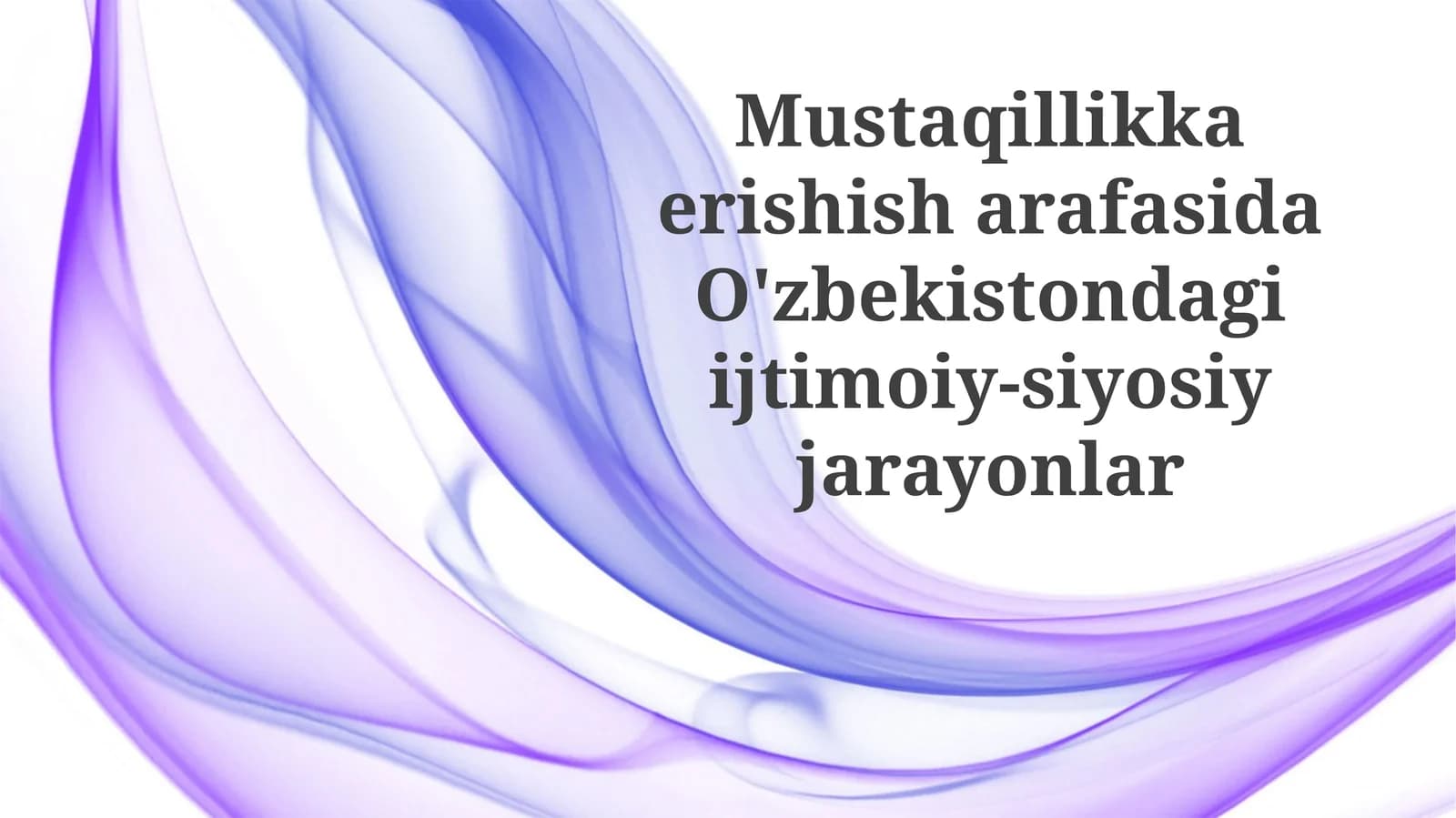 Ziyolilarning roli
