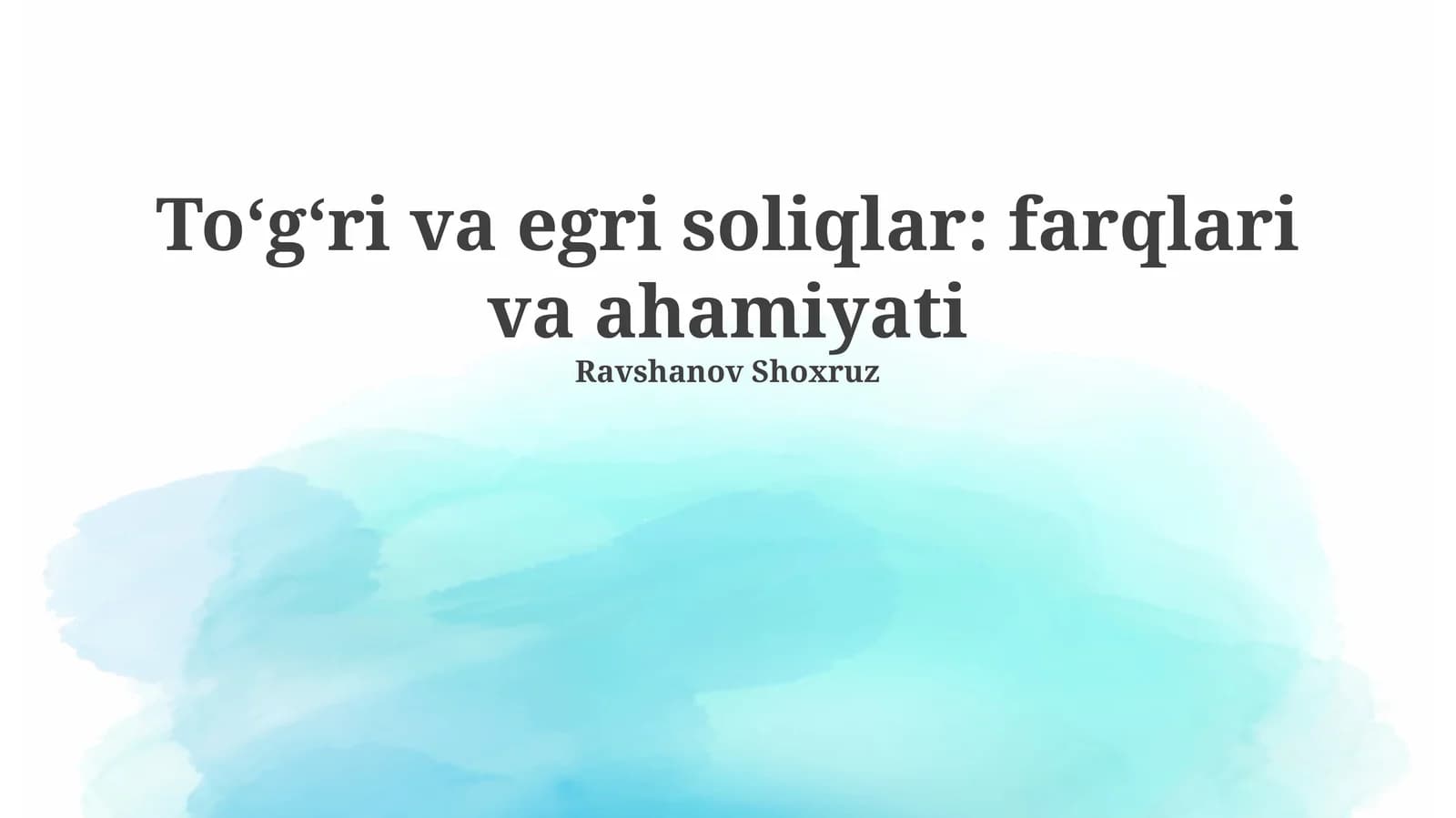 To'g'ridan-to'g'ri va bilvosita soliqlar: Ta'riflar va asosiy xususiyatlar