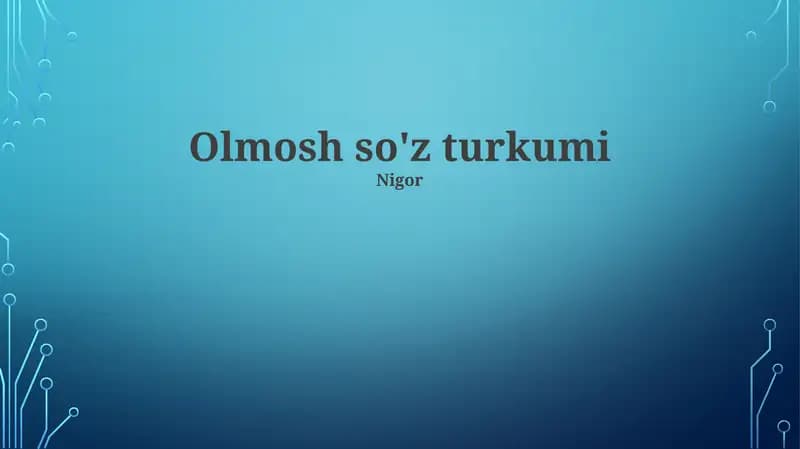 Sifatlar