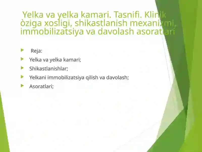Yelka va Yelka kamari shikastlanishi