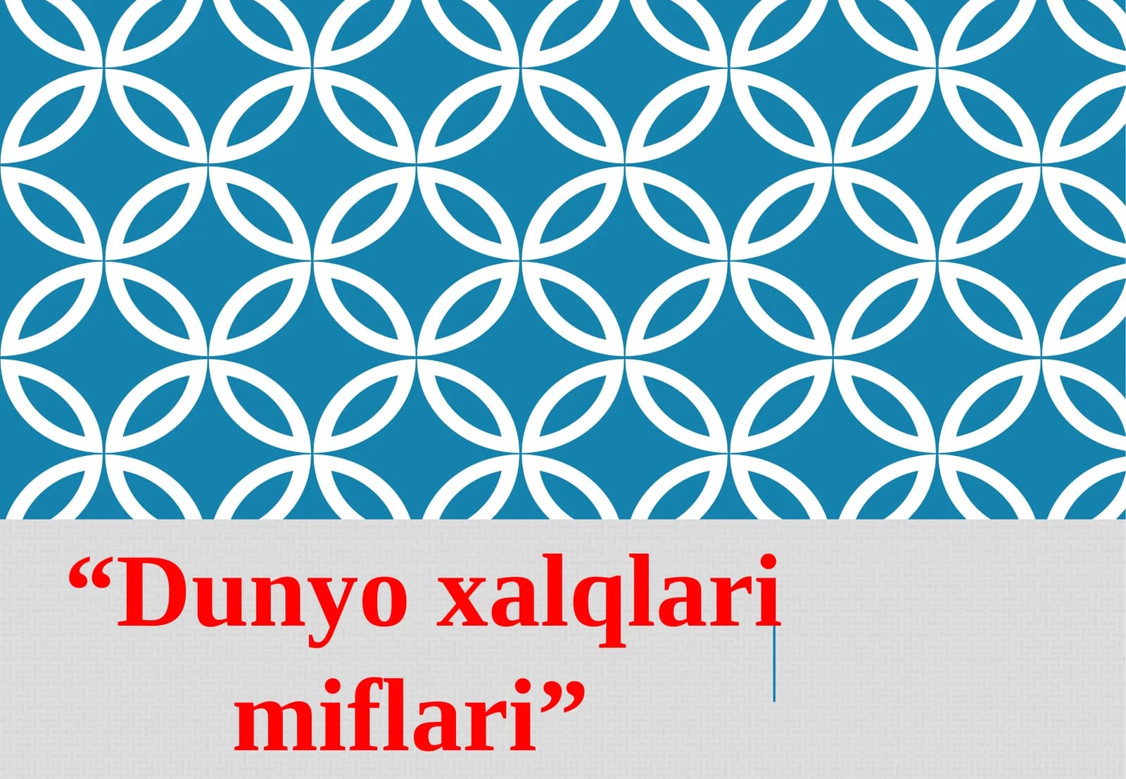 Dunyo xalqlari miflari