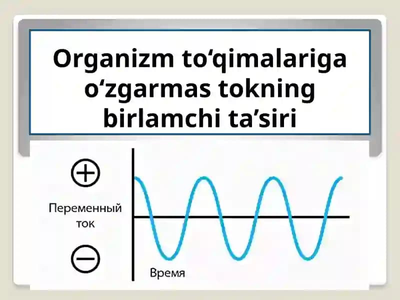 Organizm to‘qimalariga o‘zgarmas tokning birlamchi ta’siri