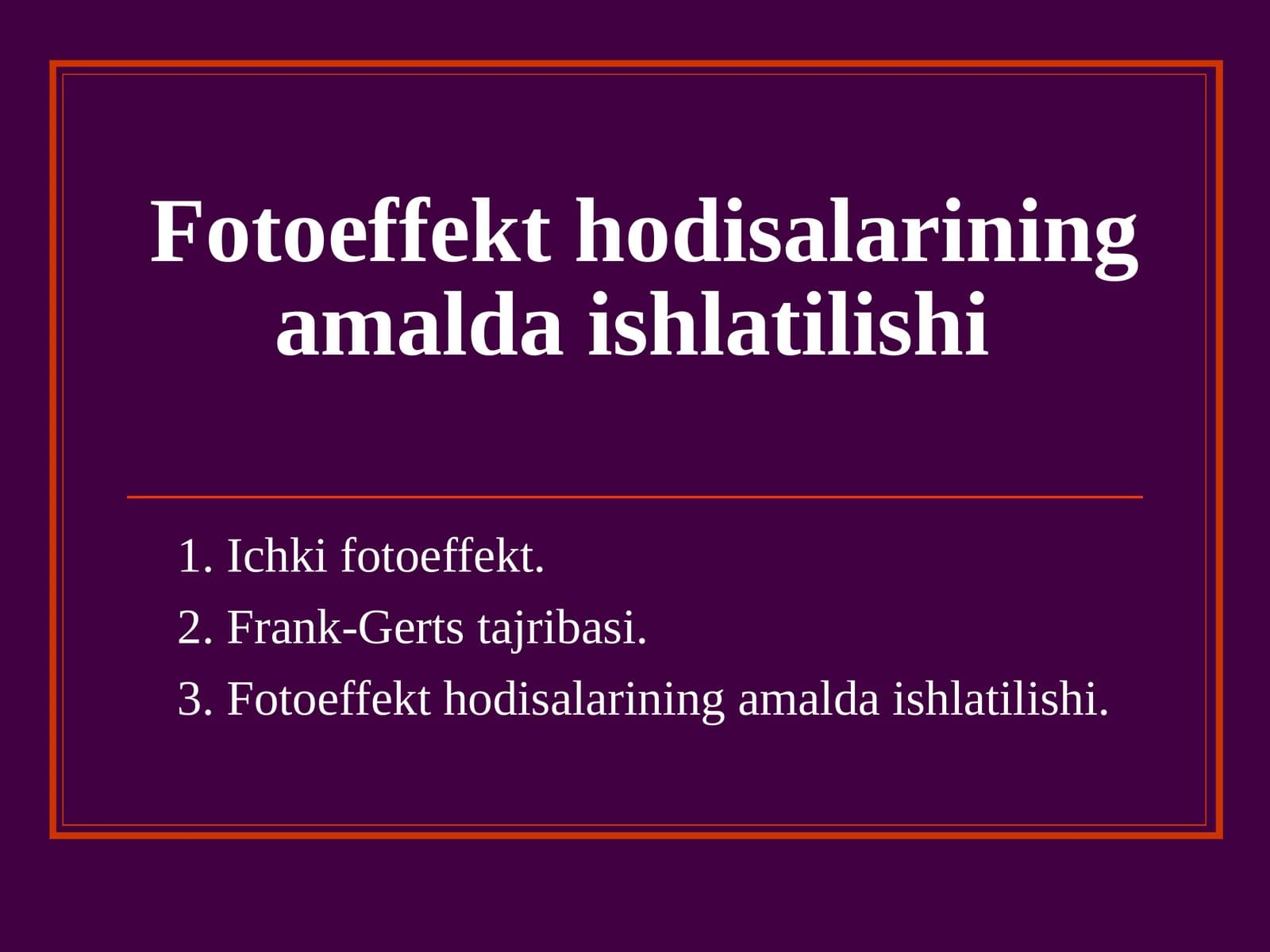 Fоtоeffеkt hоdisalarining amalda ishlatilishi