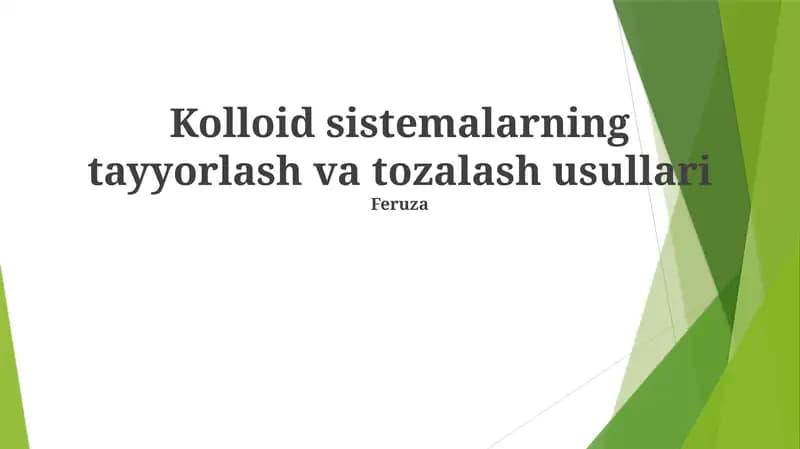 Tarqalish usullari