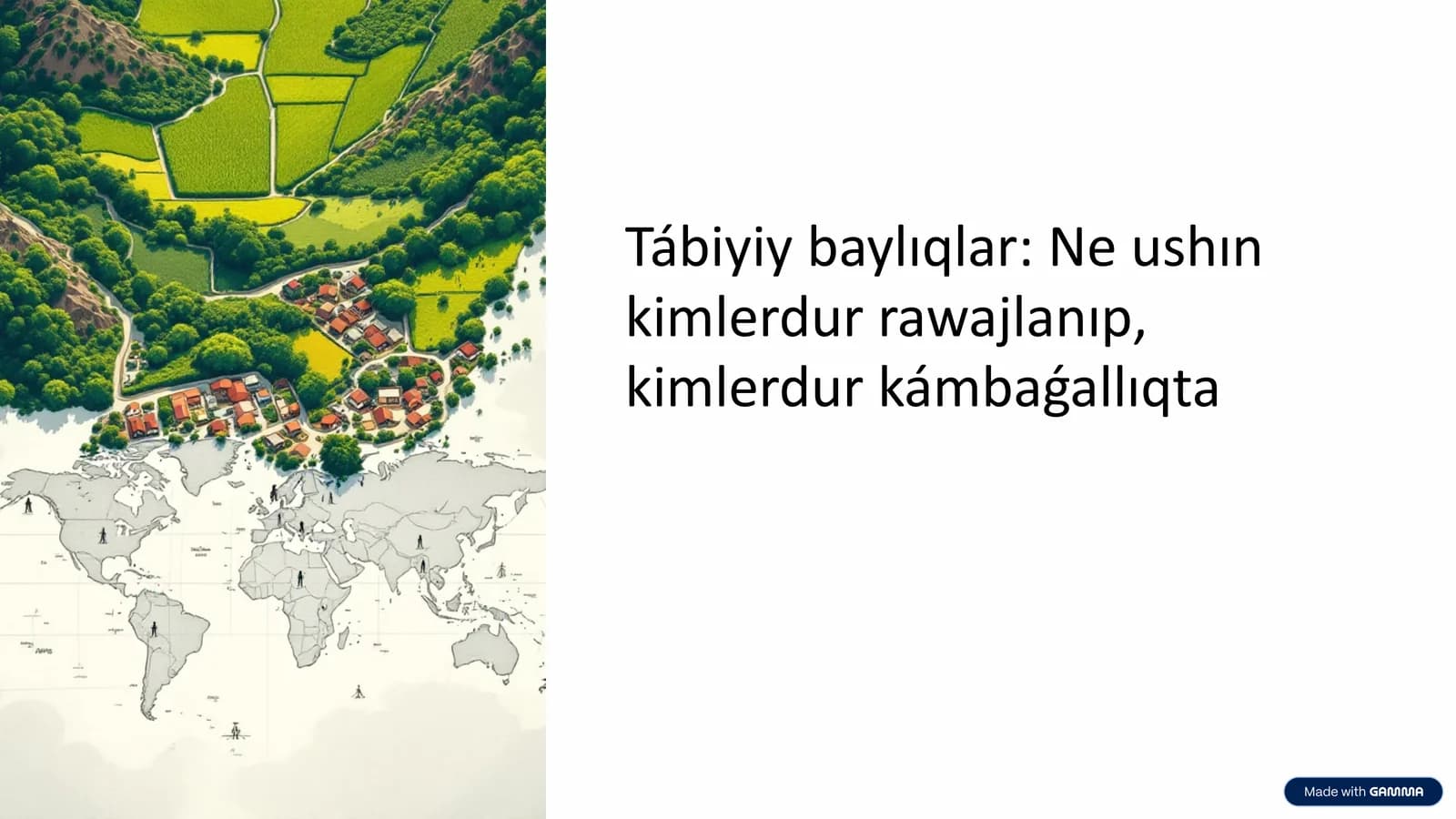 Tábiyiybaylıqlar: Neushınkimlerdurrawajlanıp,kimlerdurkámbaǵallıqta