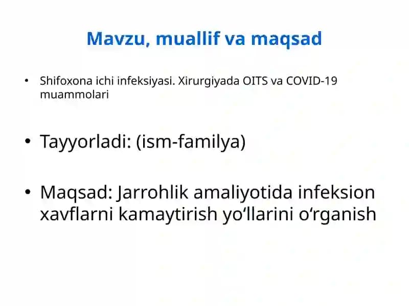 Shifoxona ichi infeksiyasi