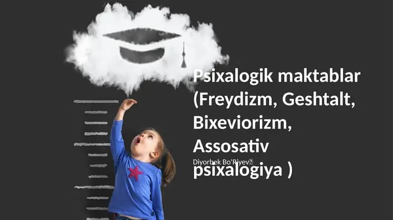 Psixalogik maktablar
