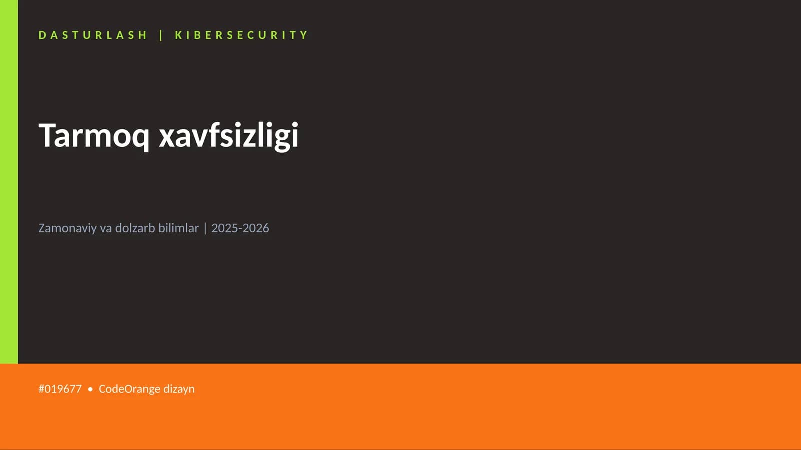 Tarmoq xavfsizligi