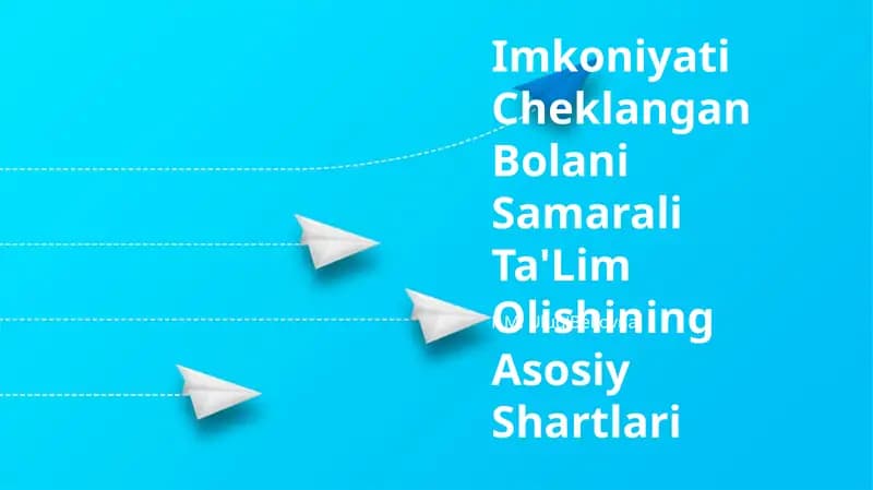 Imkoniyati Cheklangan Bolani Samarali Ta'lim Olishining Asosiy Shartlari
