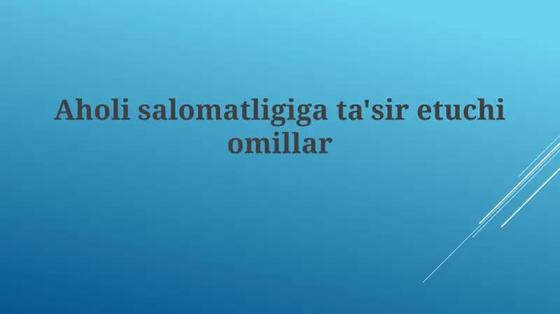 Ijtimoiy-iqtisodiy omillar