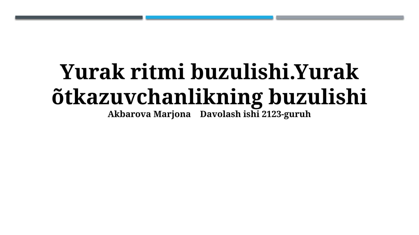 Yurak ritmi buzulishi