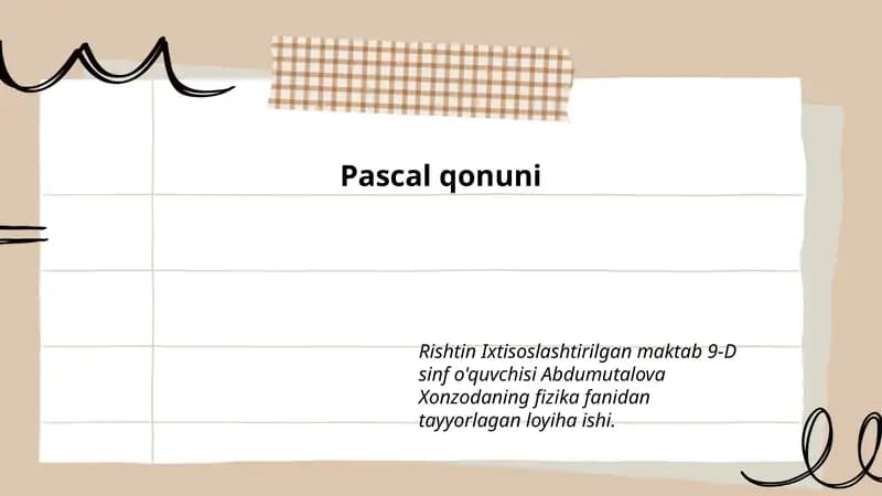 Pascal qonuni