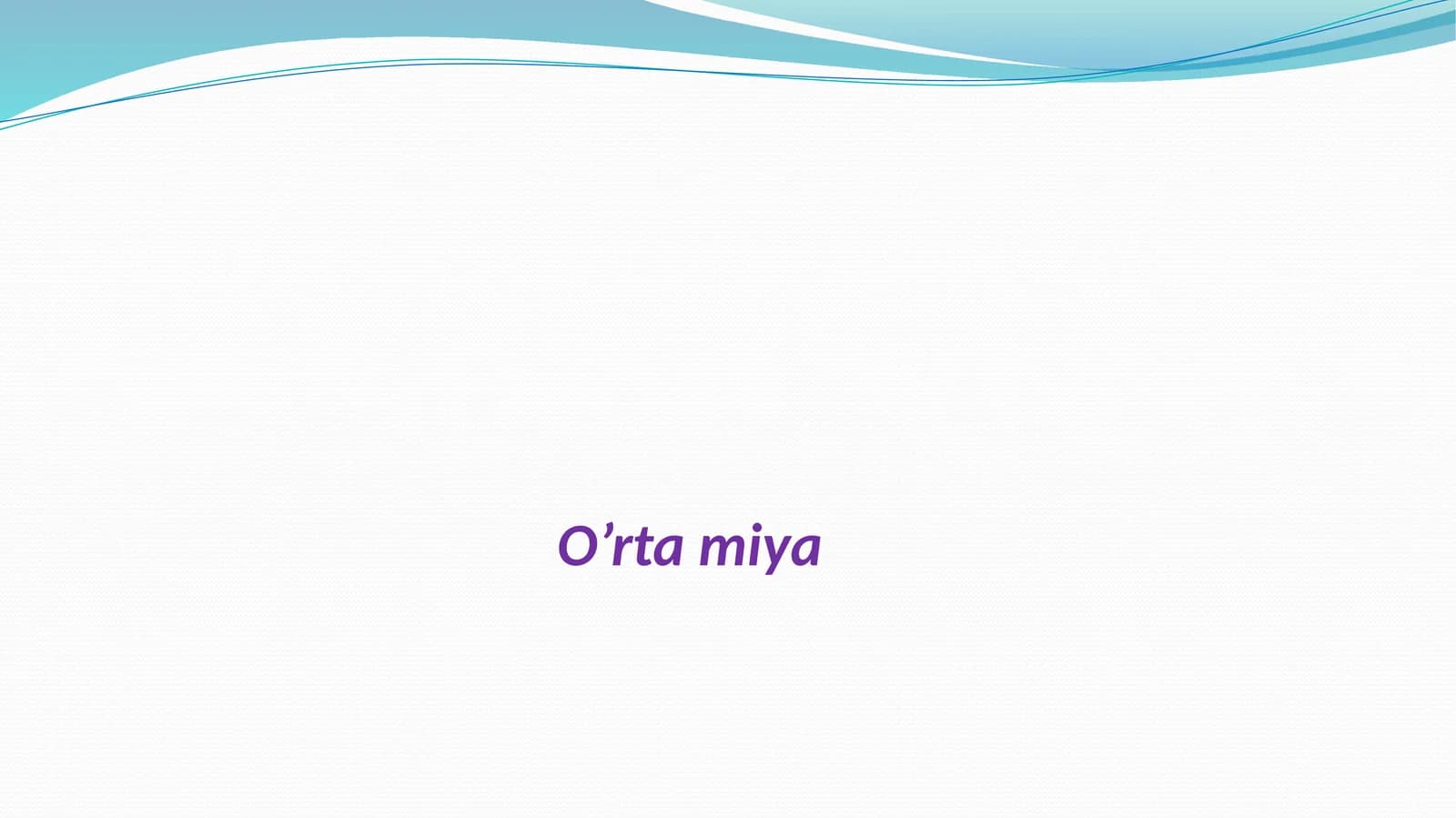 O’rta miya