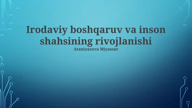 Strategik Inson Kapitalini Boshqarish