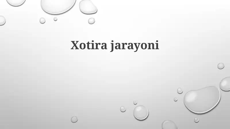 Xotirajarayoni