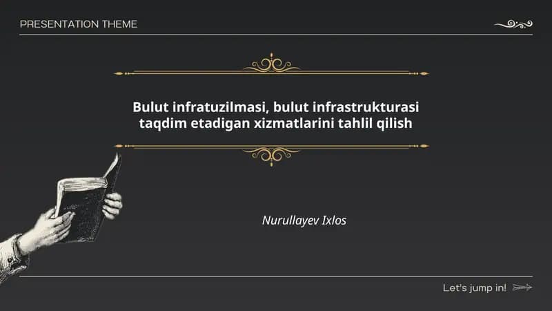 Bulut infratuzilmasi, bulut infrastrukturasi taqdim etadigan xizmatlarini tahlil qilish