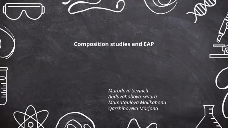 Composition studies and EAP