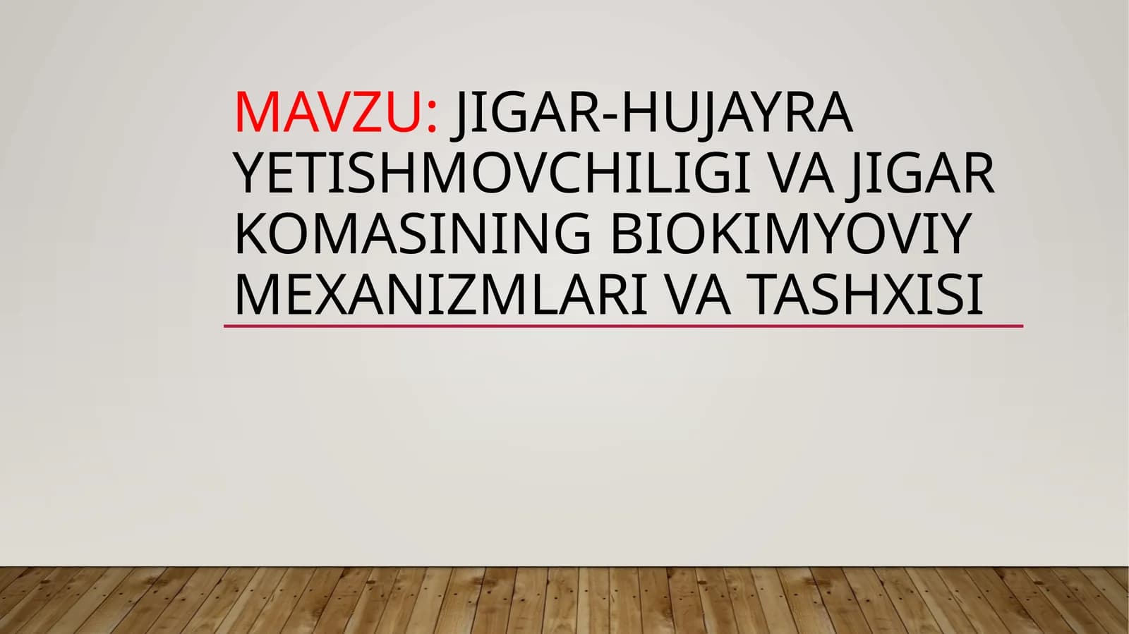 Jigar-hujayra Yetishmovchiligi va Jigar Komasining Biokimyoviy Mexanizmlari va Tashxisi
