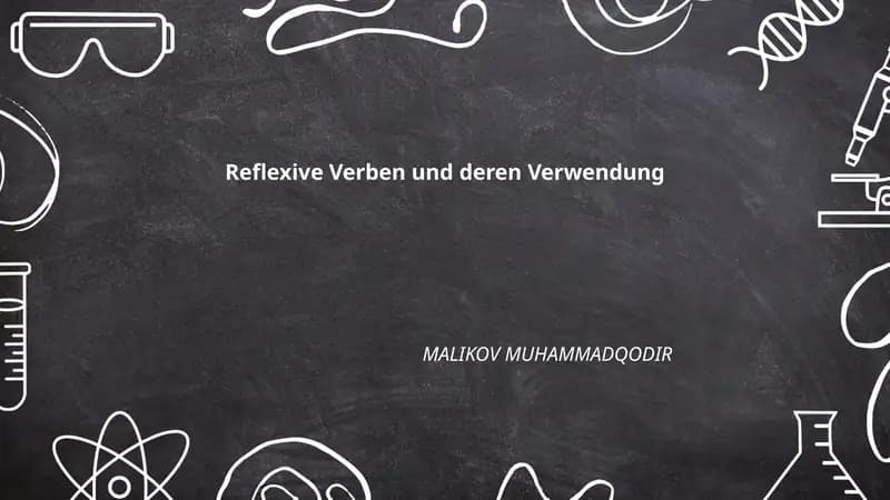 Reflexive Verben und deren Verwendung
