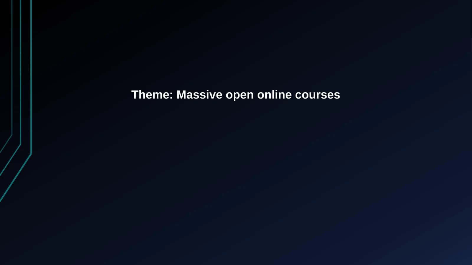 MOOCs: Definition, History, and Landscape