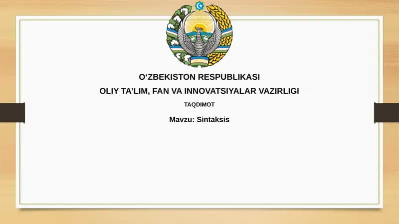 Sintaksis