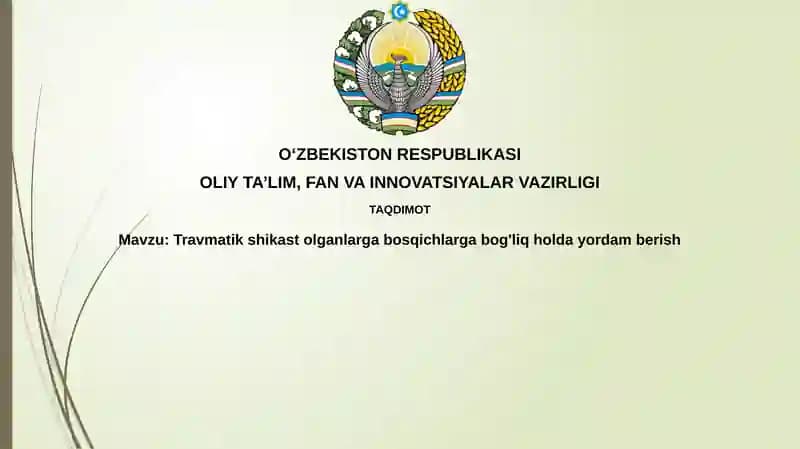 Travmatik jarohatlar bosqichlari