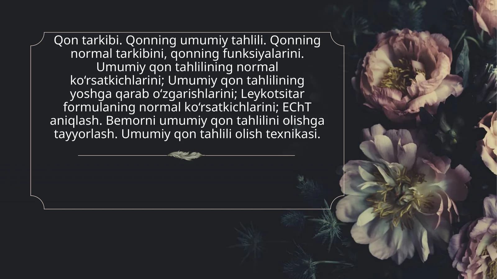 Qon tarkibi
