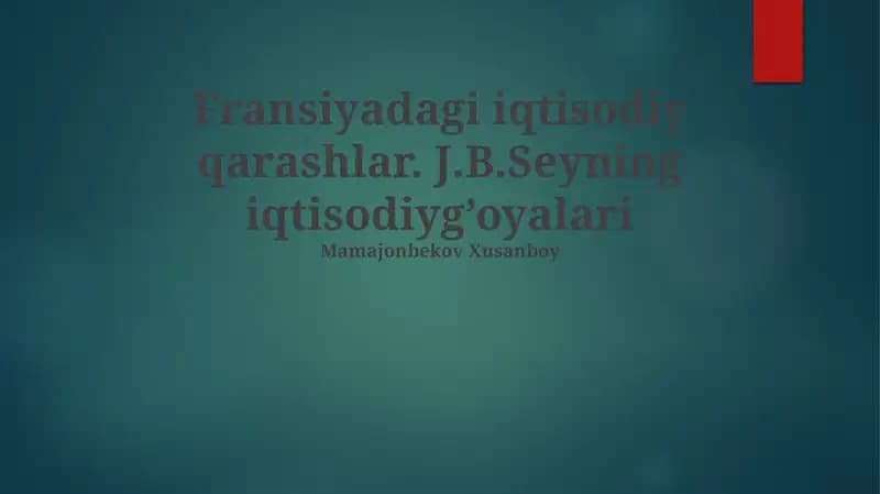 Fransiya iqtisodiy istiqbollari