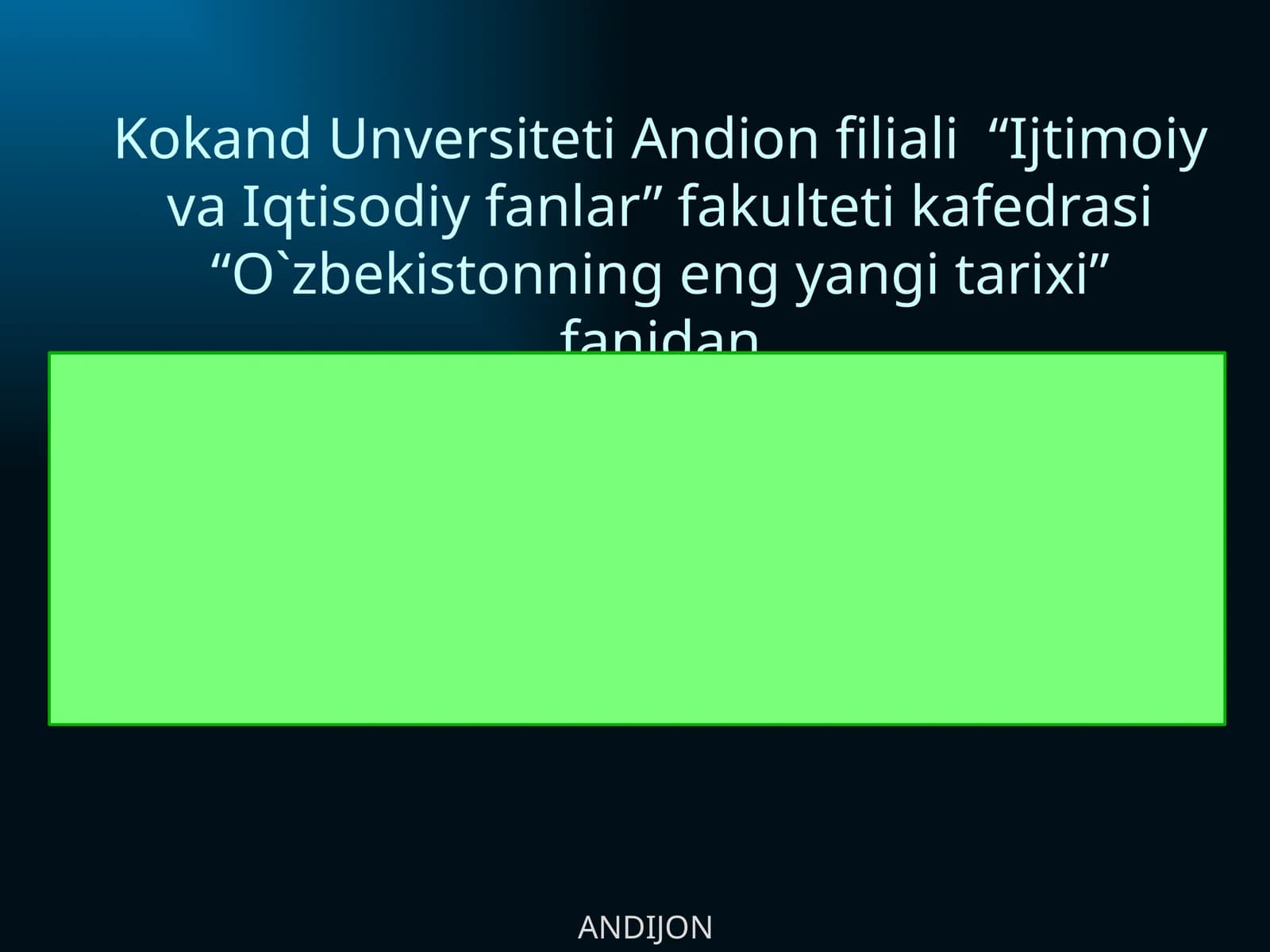 12-mavzu. Yangi O‘zbekiston ijtimoiy-siyosiy, iqtisodiy va madaniy hayotida roʻy berayotgan oʻzgarishlarning xalqaro reyting va indekslarda aks etishi
