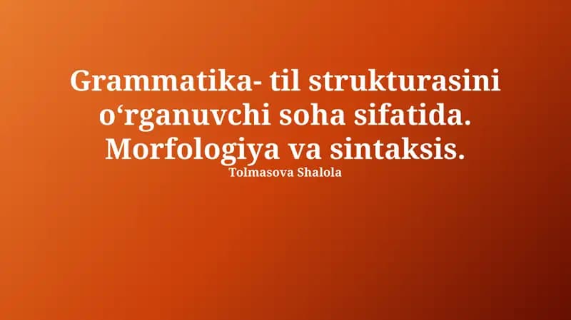 Grammatika
