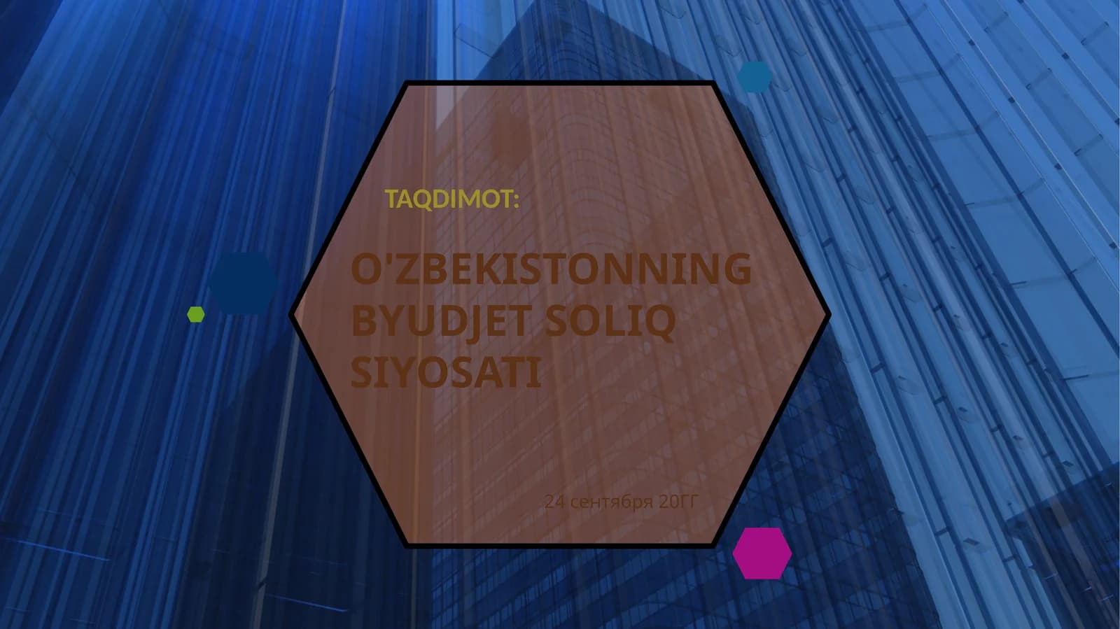 O'zbekistonning byudjet soliqq siyosati