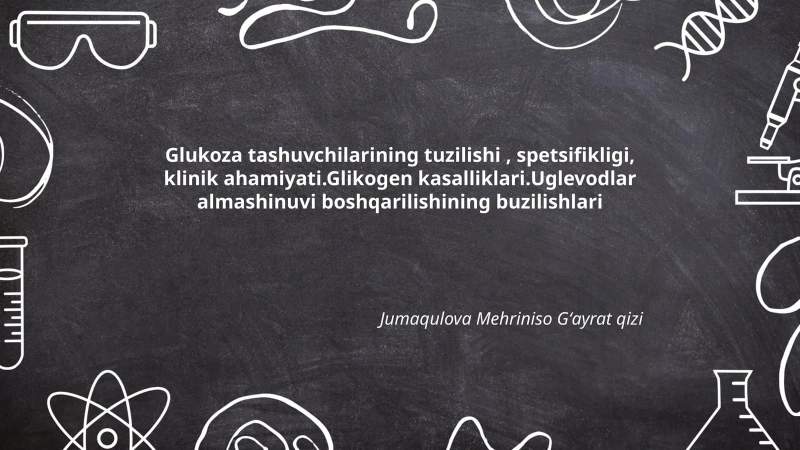 Glukoza tashuvchilarining tuzilishi