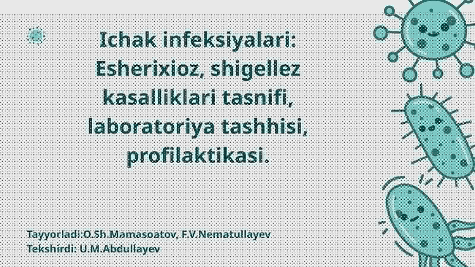 Ichak infeksiyalari