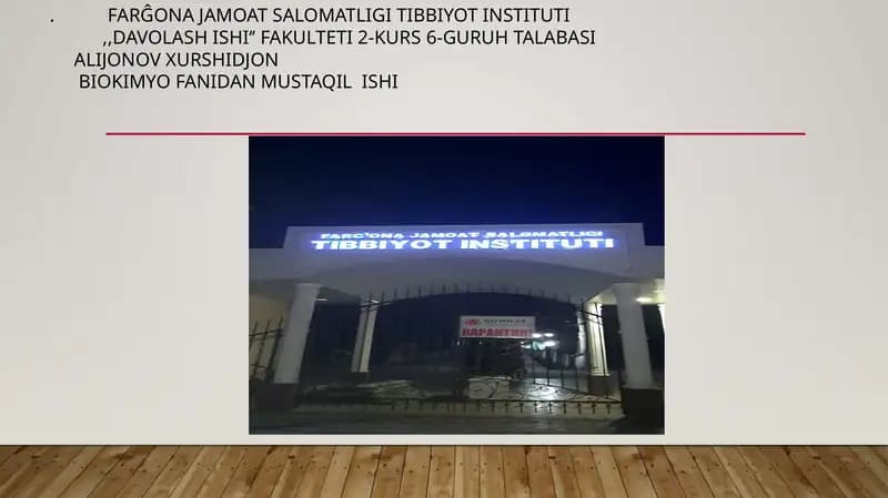 Farĝona Jamoatsalomatligi Tibbiyot instituti