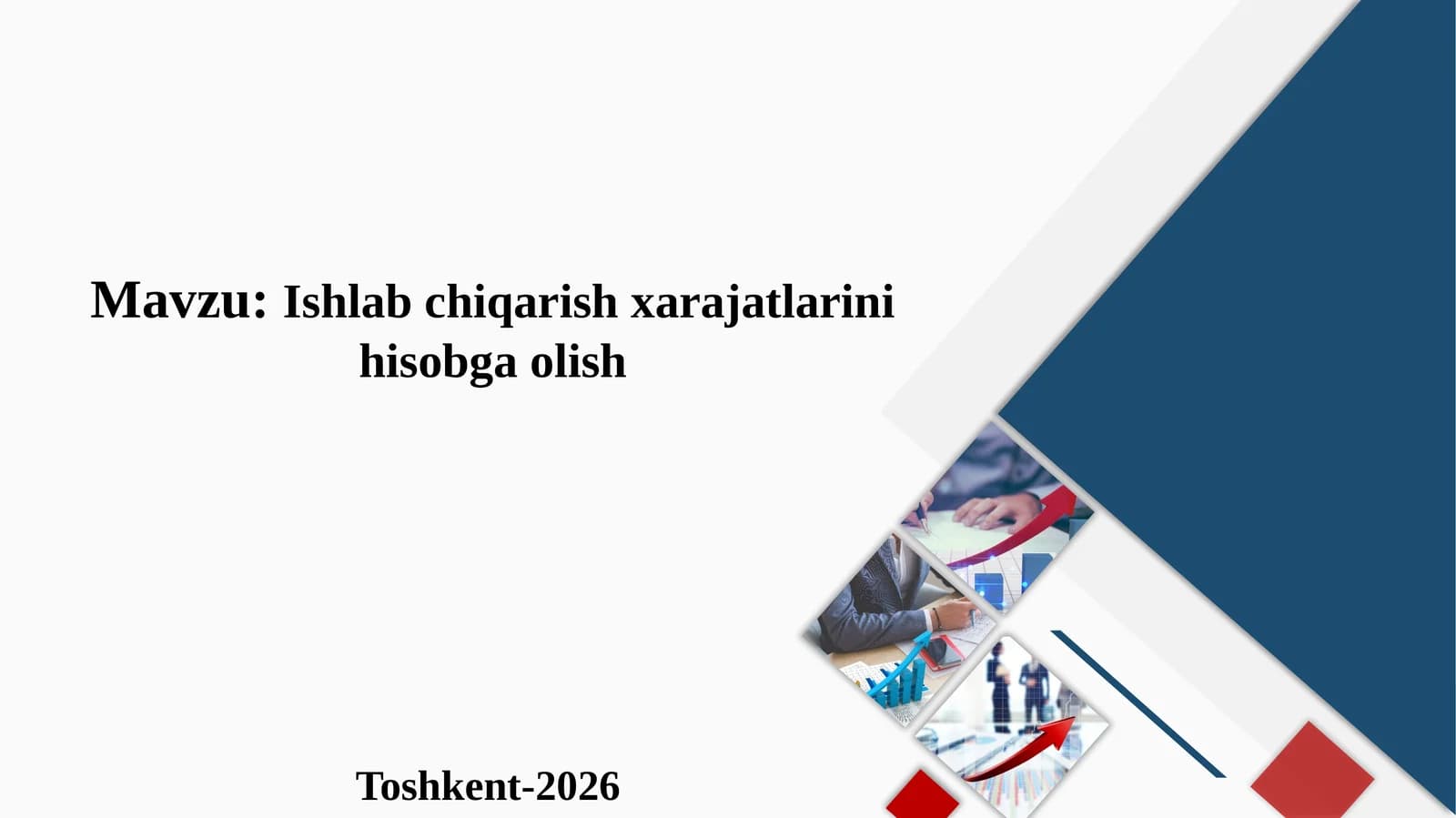 Ishlab chiqarish xarajatlari hisobi