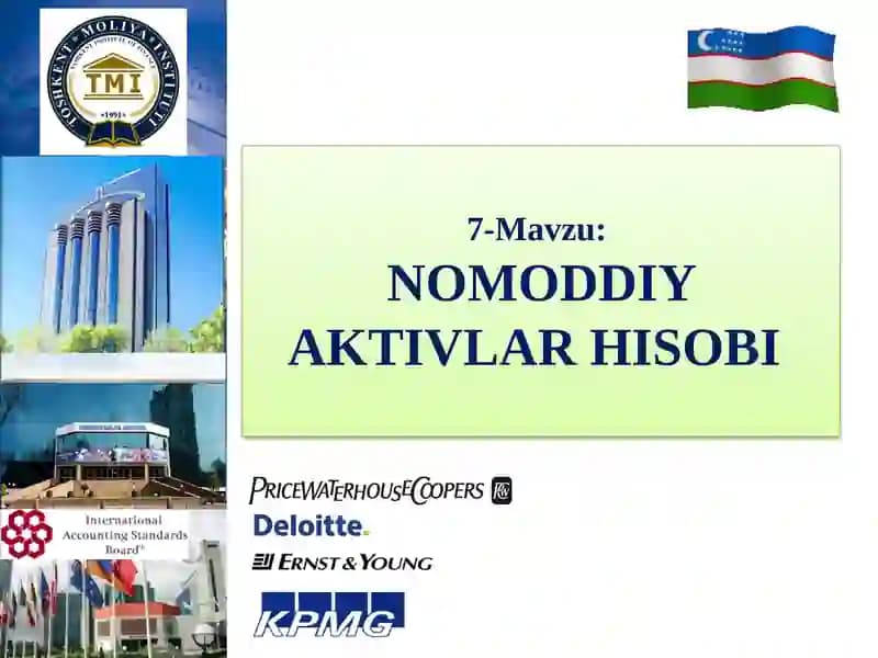 Номоддий активлар ҳисоби