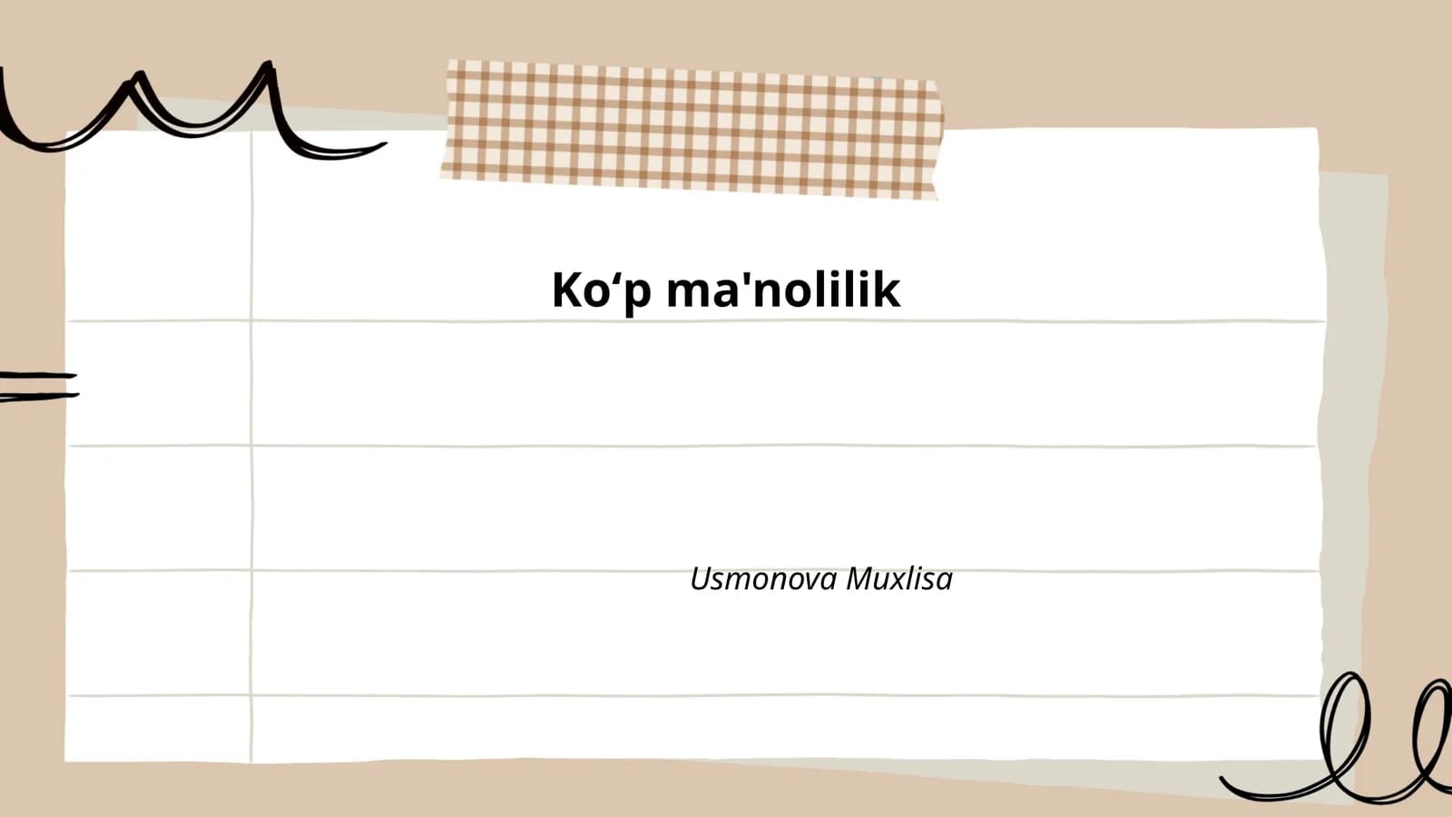 Koʻp ma'nolilik
