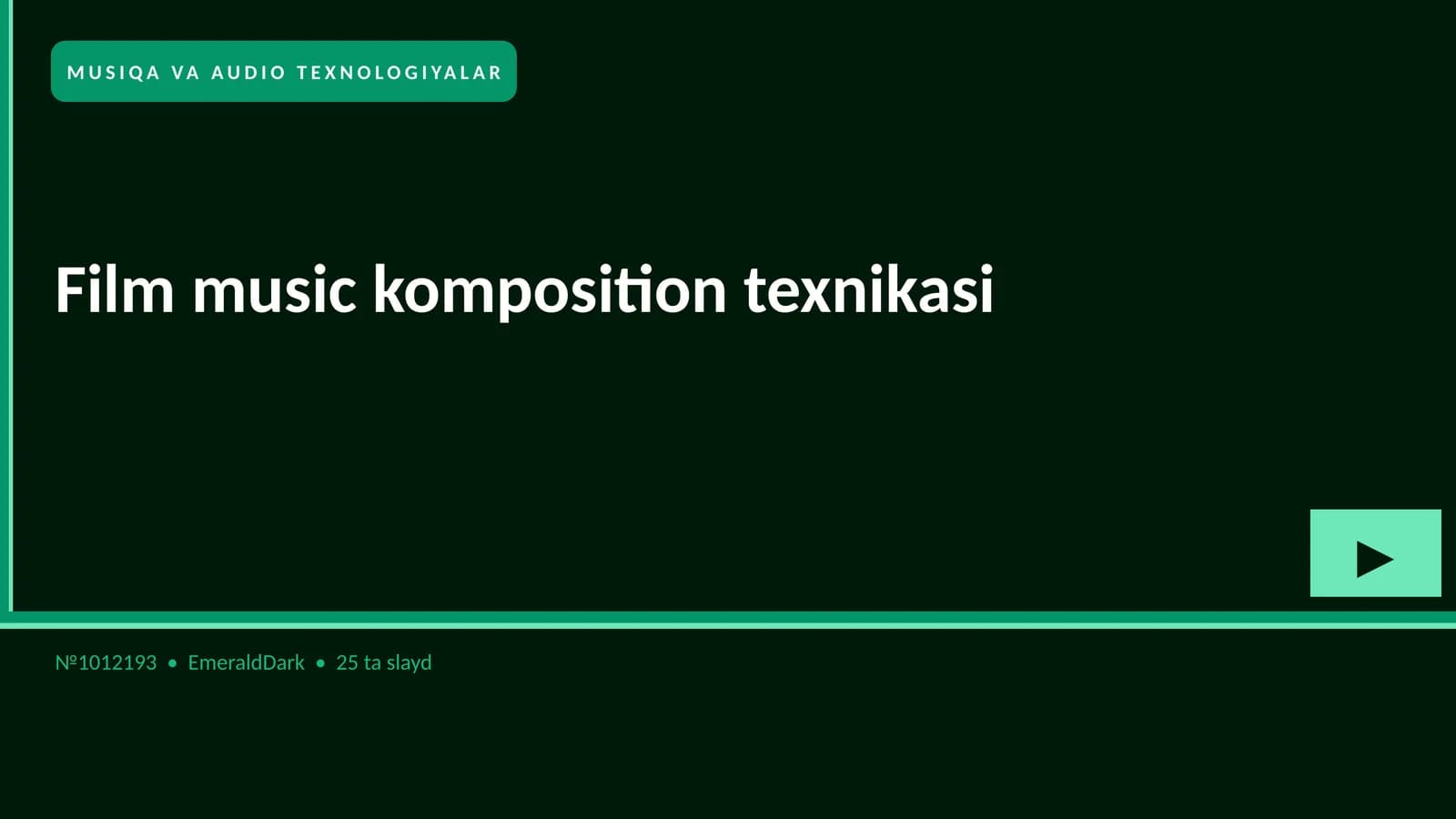 Film music komposition texnikasi