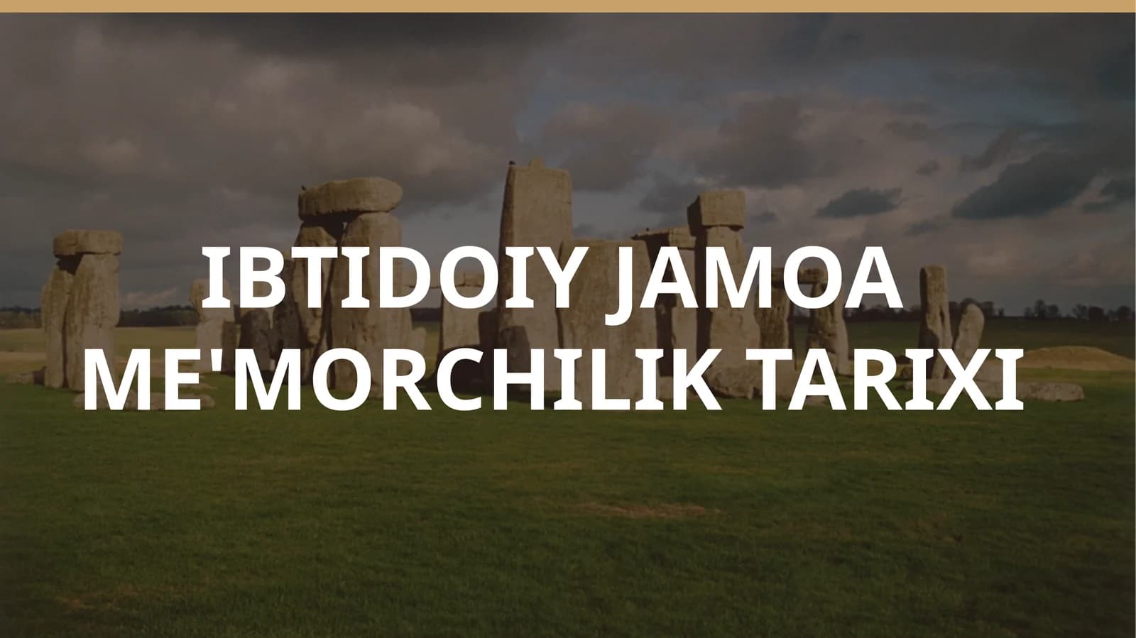 IBTIDOIYJAMOAME'MORCHILIKTARIXI