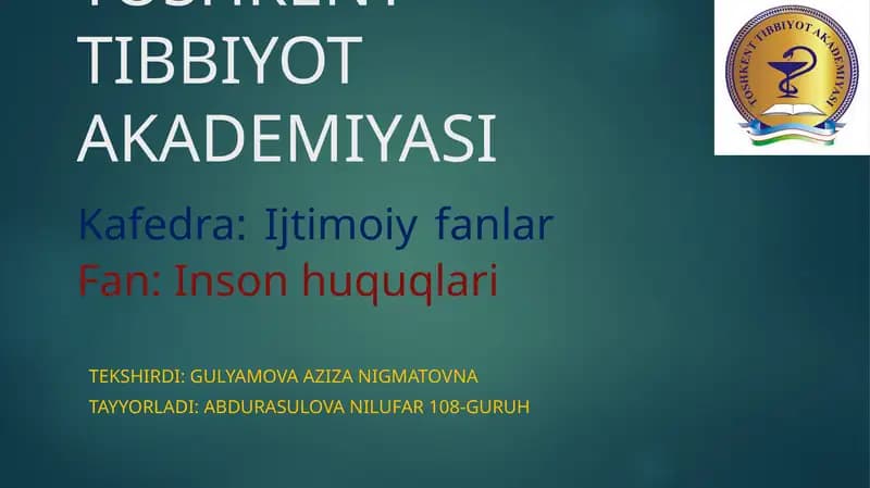 Ayollar huquqlari va Gender tengligi