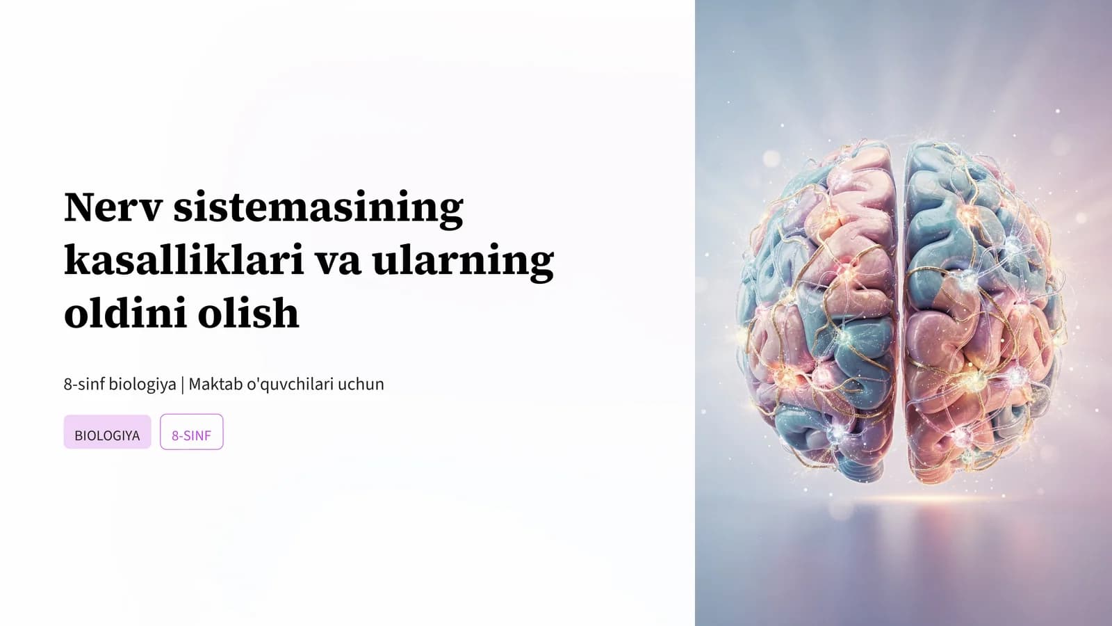 Nerv sistemasining kasalliklari va ularning oldini olish