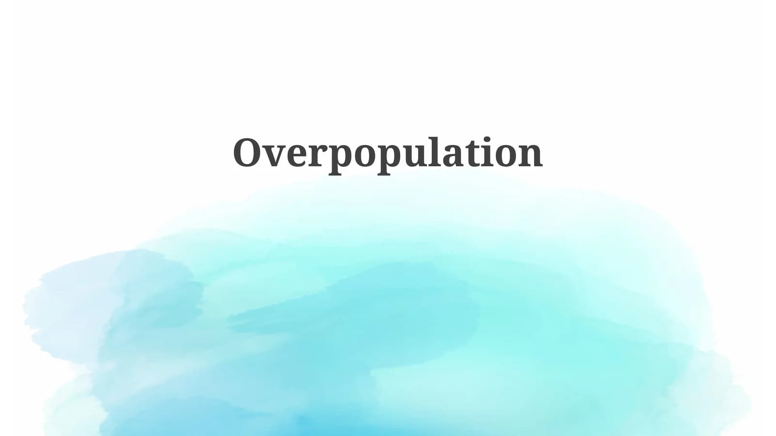 Overpopulation