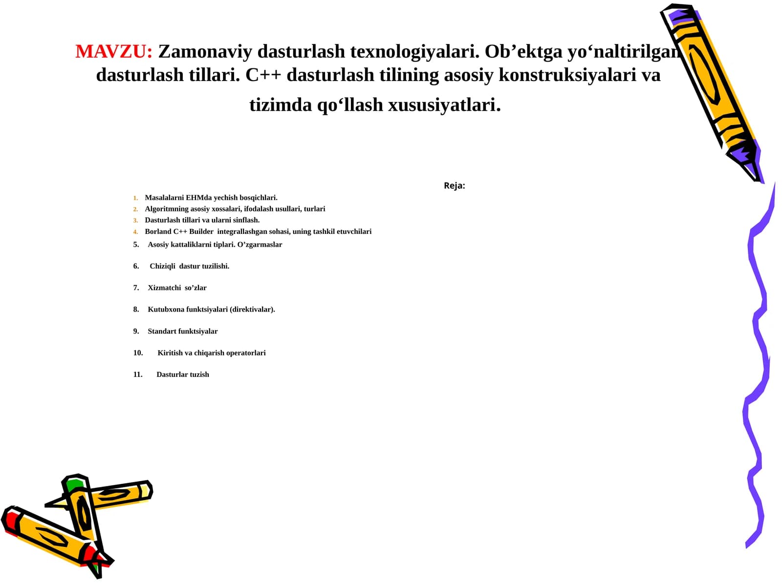 Zamonaviy dasturlash texnologiyalari