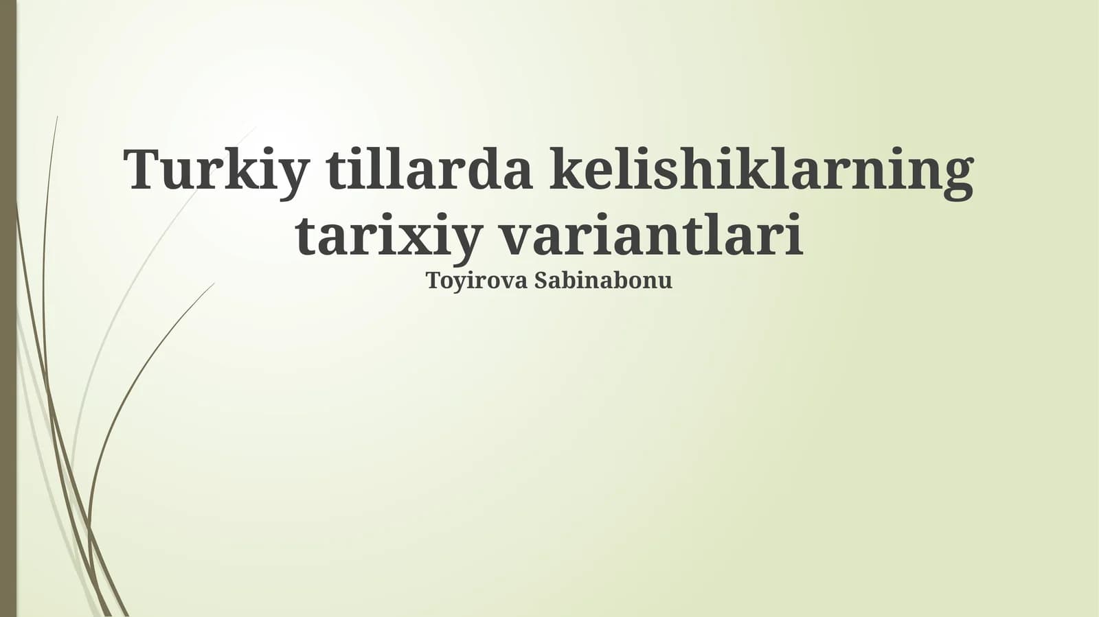 Turkiy tillarda kelishiklarning tarixiy variantlari