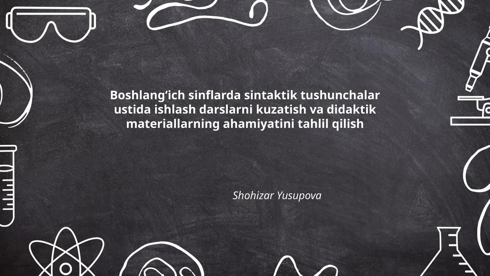 Boshlang‘ich sinflarda sintaktik tushunchalar
