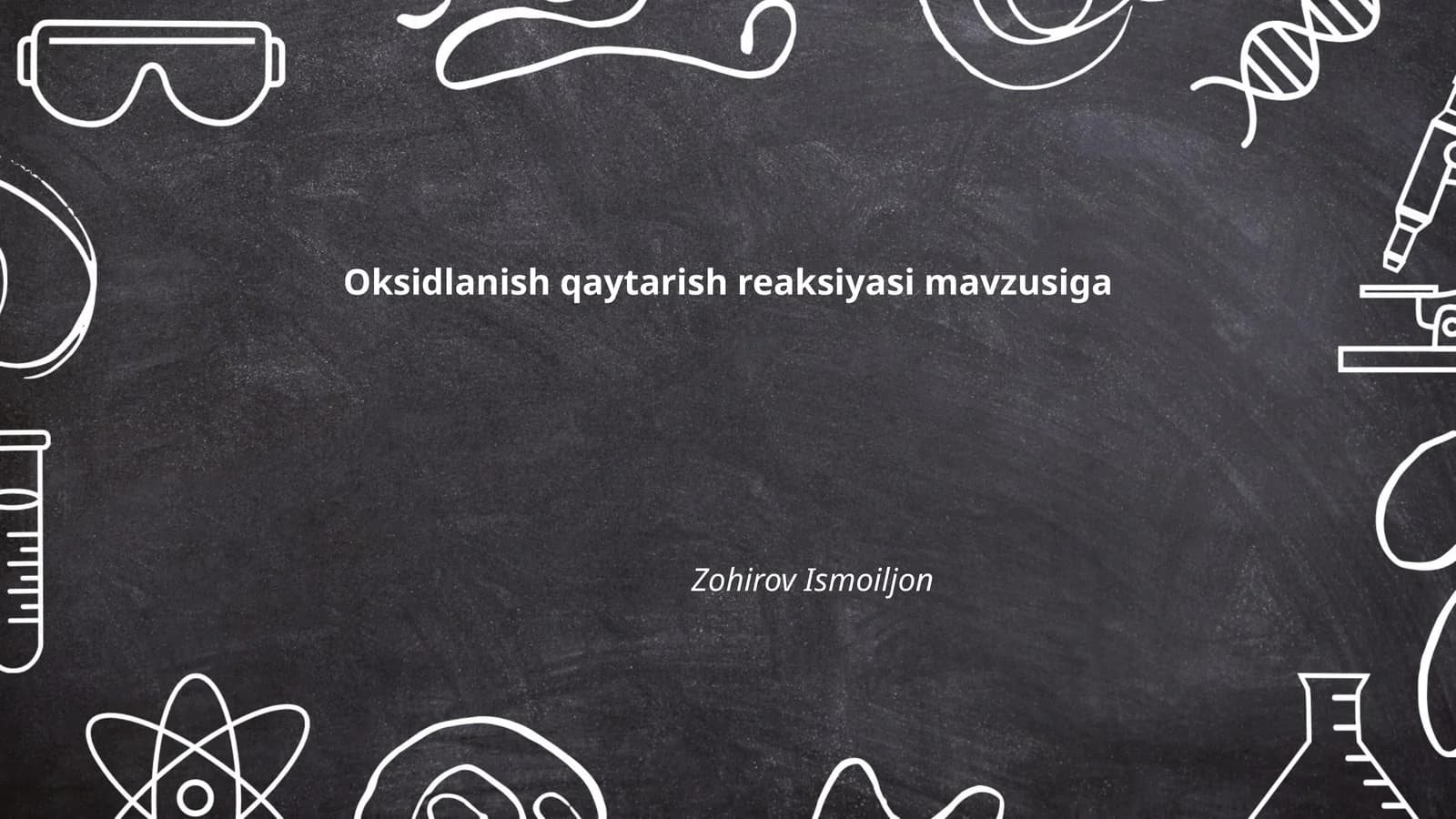 Oksidlanish qaytarish reaksiyasi