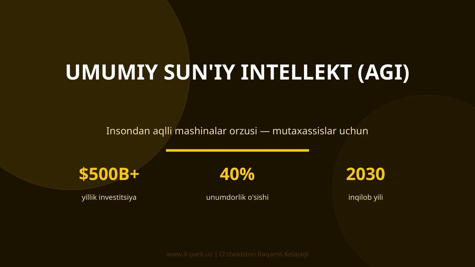 UMUMIY SUN'IY INTELLEKT (AGI)